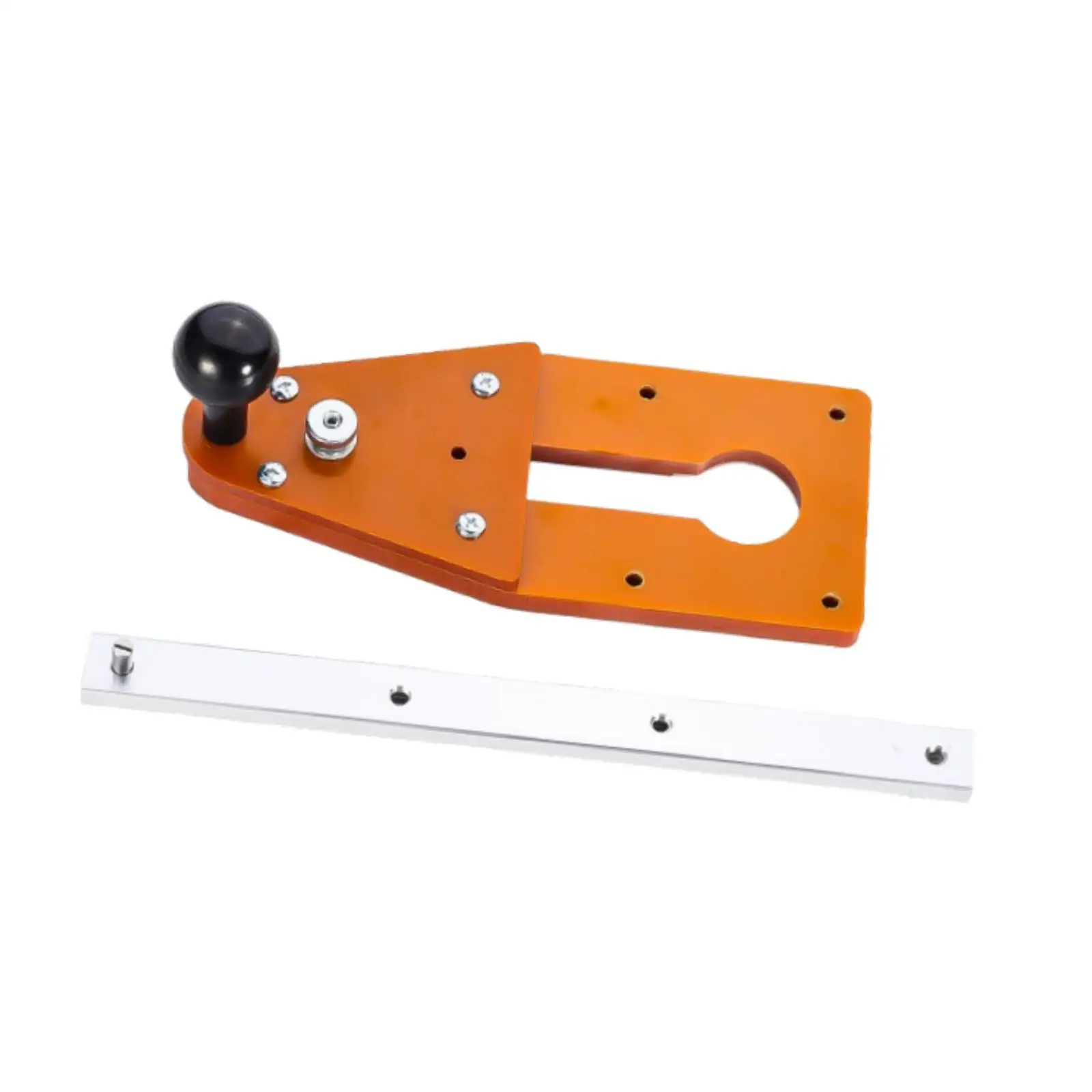 Woodworking Circle Cutting Jig Metal Balance Plate Milling Slotting Tool for Electric Hand Trimmer Wood Router Workshop