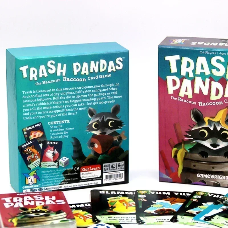 Trash Pandas Board Game Party Family Strategy Game Interesting Card Games (English version)