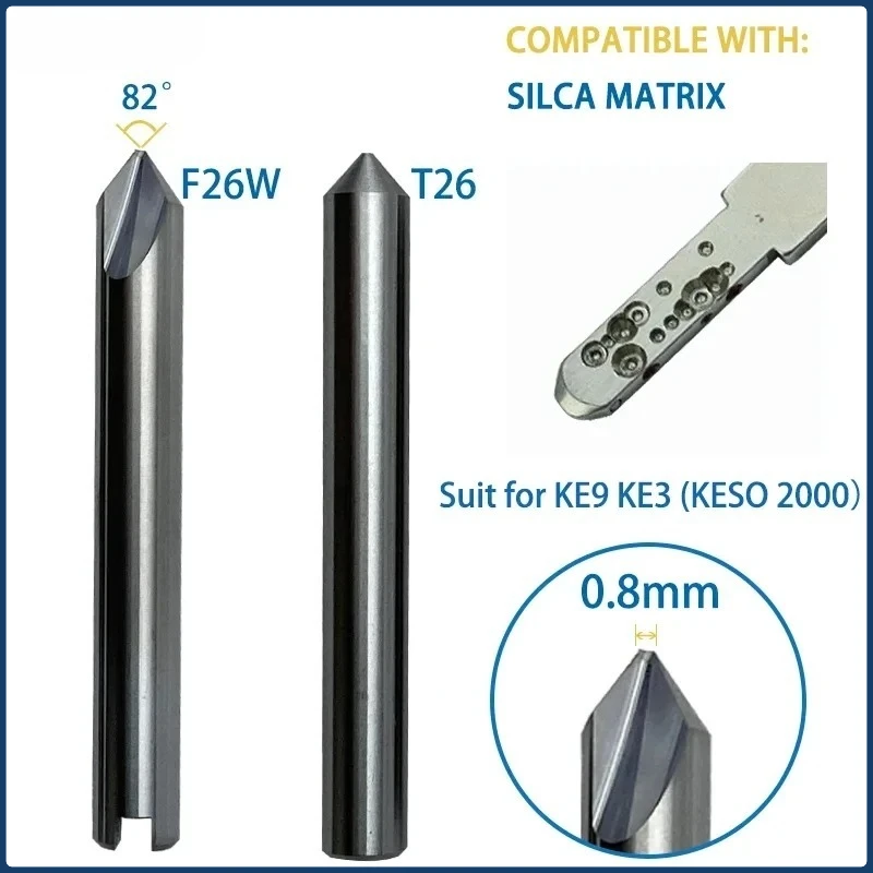 

1/2/4 pcs Key Cutter F26 T26 For Keso Key Compatible WIth SILCA Matrix Key Machine Locksmith Tools