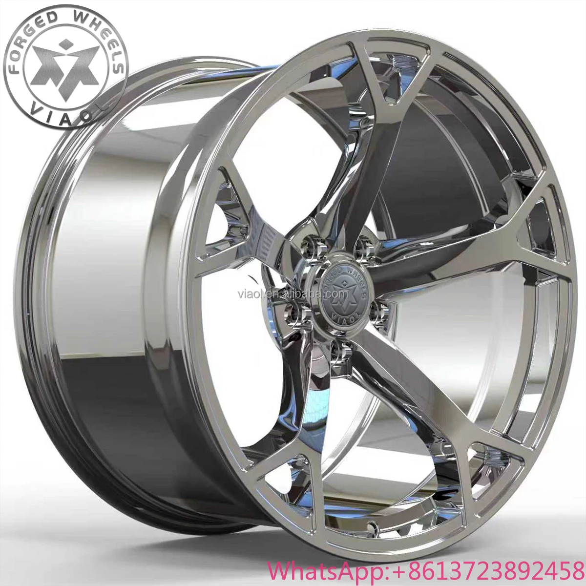 

Viaol 18 19 20 21 22 Inch Five Spoke Concave Design Chrome Forged Wheels Car Rims for BMW M X5 M / X6 M M8 Competition