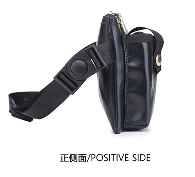 Men Women Waist Bag PU Leather Blet s Fanny Pack Fashion Walkie-talkie Tool for Bars Night Club Salesperson