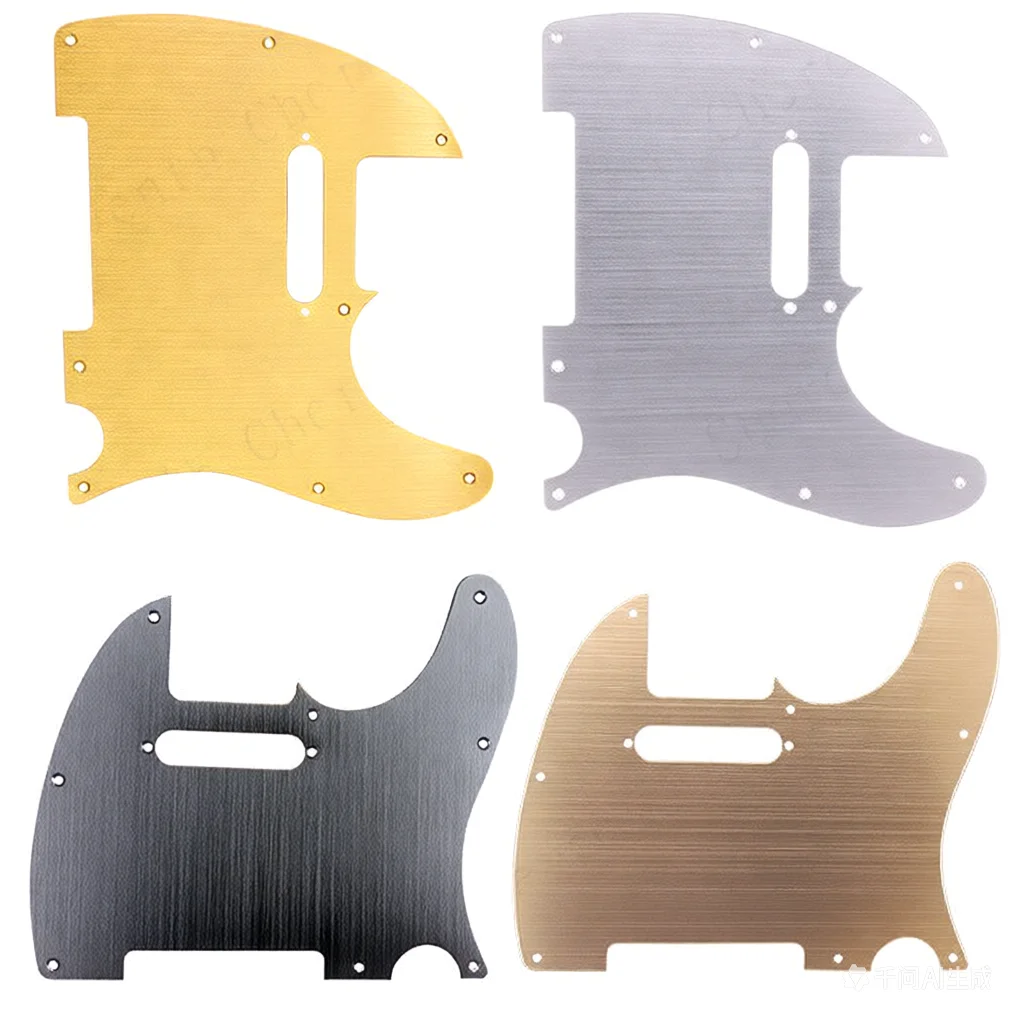 8-Loch Metall-Aluminium Eloxiertes Tele-Style Schlagbrett TL Pickguard Kratzschutzplatte für Telecaster