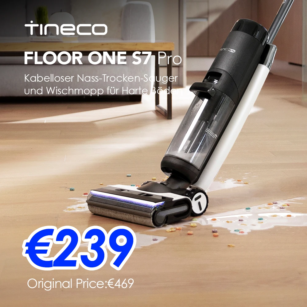 Tineco Floor ONE S7 PRO — lava e aspira insieme per chi odia lo straccio