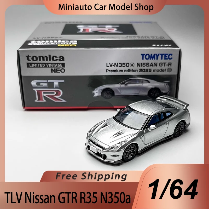 Stock Tomytec Tlv 1:64 Nissan Gtr R35 N350a 2025 Alloy Miniature Diecast