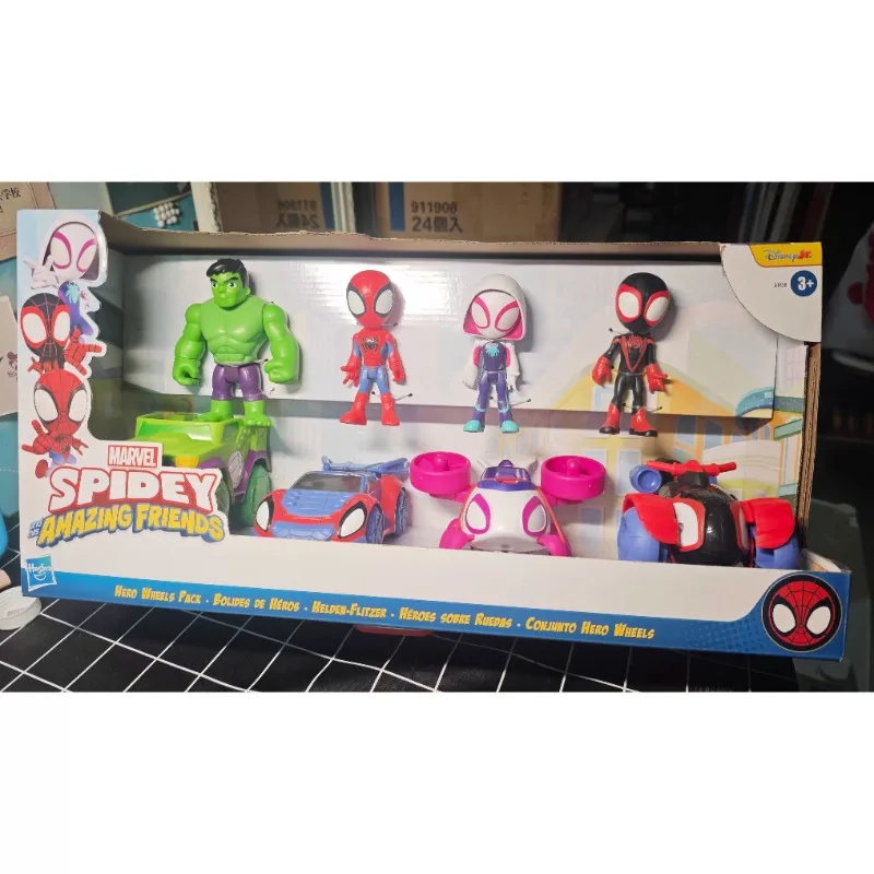 Hasbro Original Marvel Spiderman Spidey and His Amazing Friends Web Squad Superhero Adventures Q Version Action Figure Toy Gift