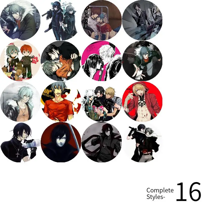 Togainu no Chi Anime Character Game Soft Button Badge Brooch anchor Peripherals Pin Lapel 75mm School bag Clothes Hat Pupil