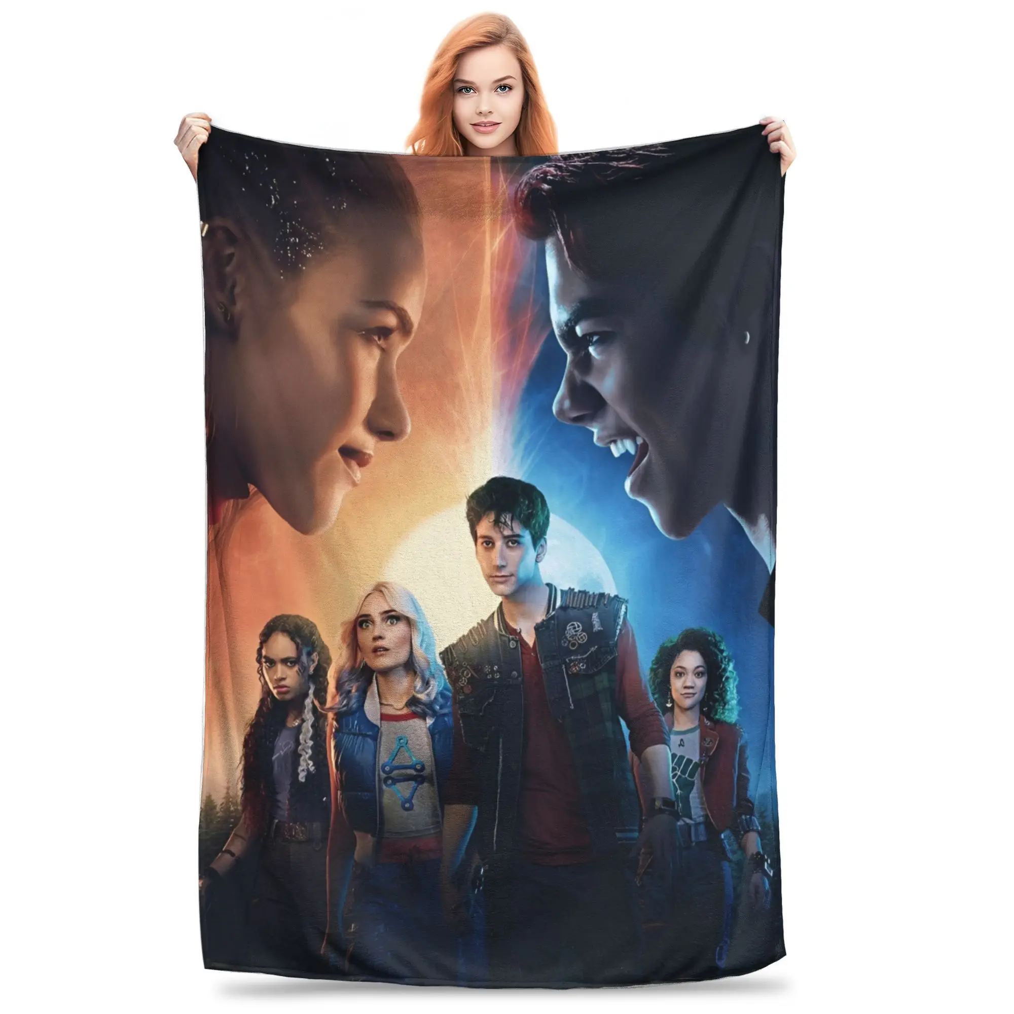 

Super Soft Zombies 4 Dawn of the Vampires Throw Blanket Premium Flannel Fleece Lightweight Bed Blanket Super Cozy Blankets Use