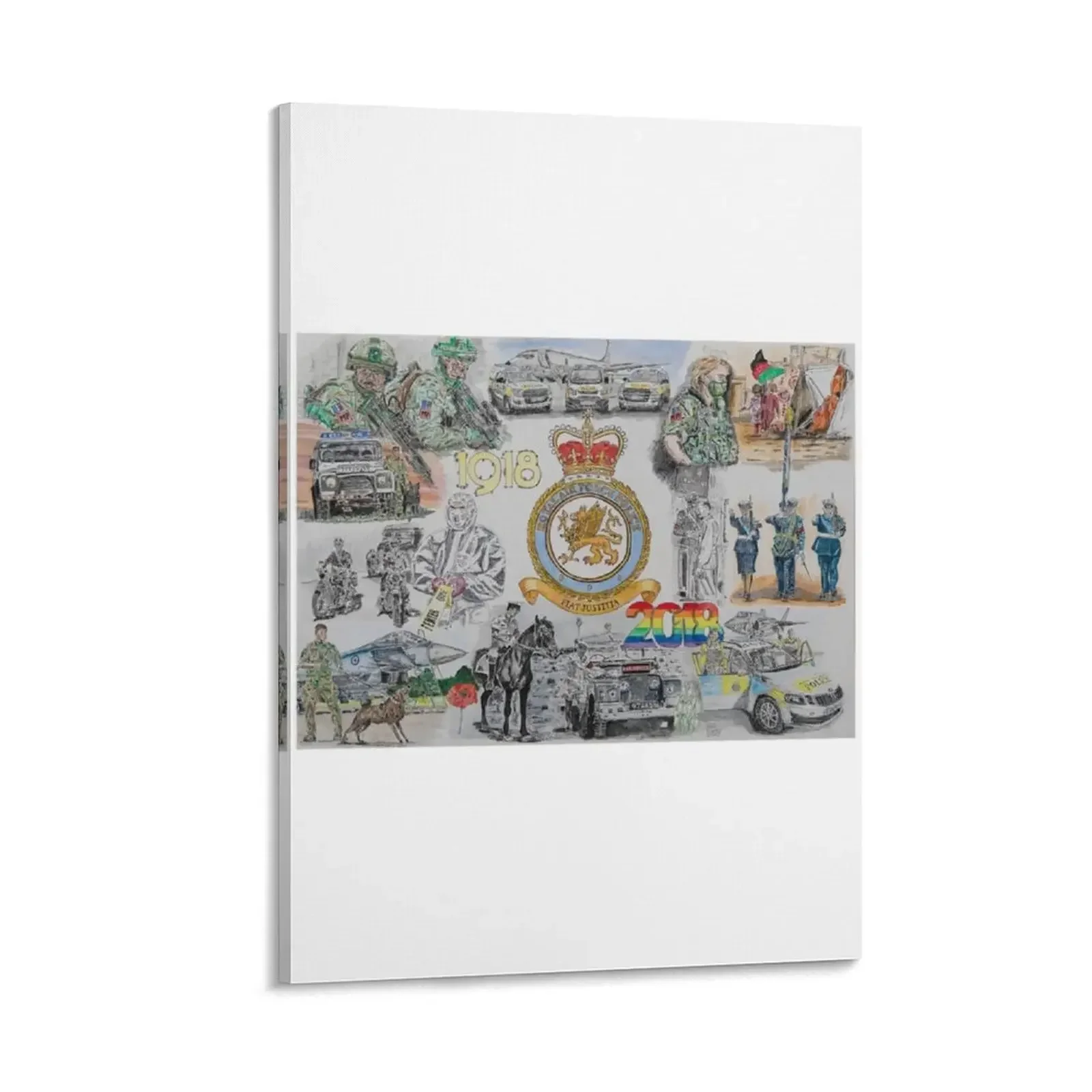 

RAF Police 100+ celebration art Canvas Painting anime