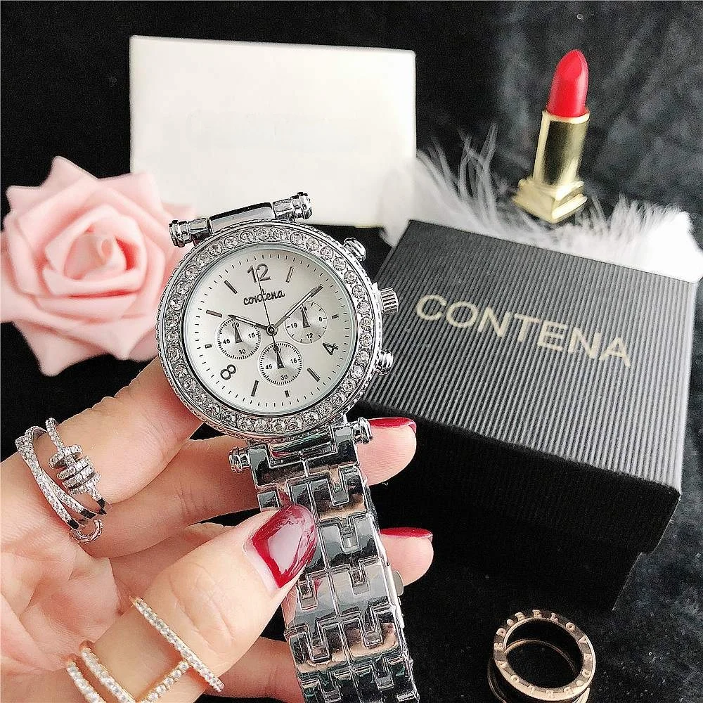 

Hot Selling Ladies Watch Quartz Solar Movement Alloy Band 37mm Dial Foldable Clasp Ordinary Ba Cover Water Resistant 0A
