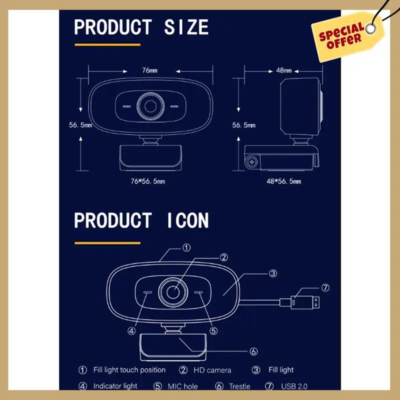 USB веб-камера 4K 1080P мини-камера с микрофоном черная для Youtube ПК камера для видеосъемки