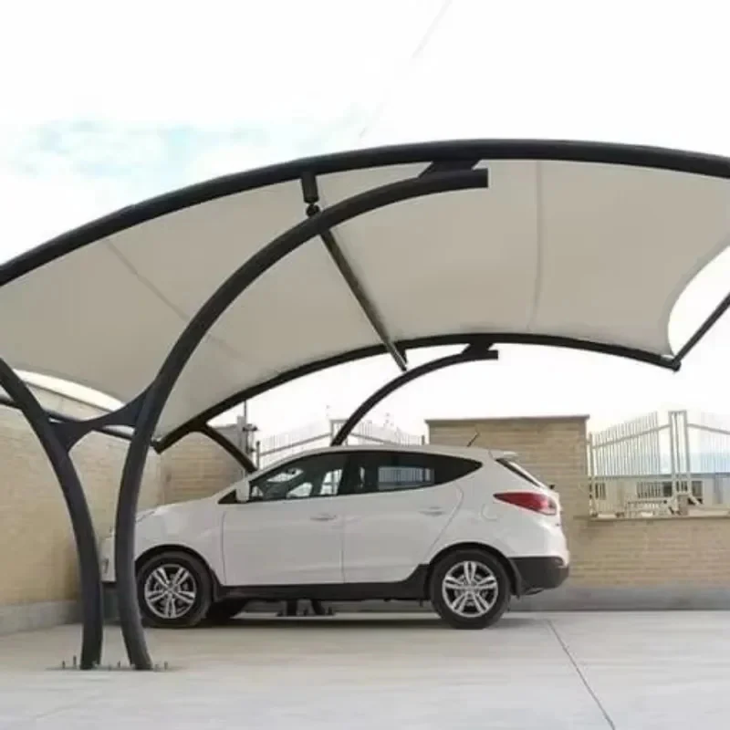 Carport Frame Modern Parking Lot Steel Structure Sunshade