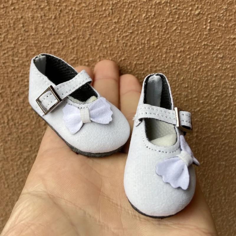 New 5.7cm Soft Cute Doll Ballet Flats - Mary Jane for 1/4 Scale 32cm Paola Reina Corolle Mia Dolls Cute 1:4 Footwear Girls Gif