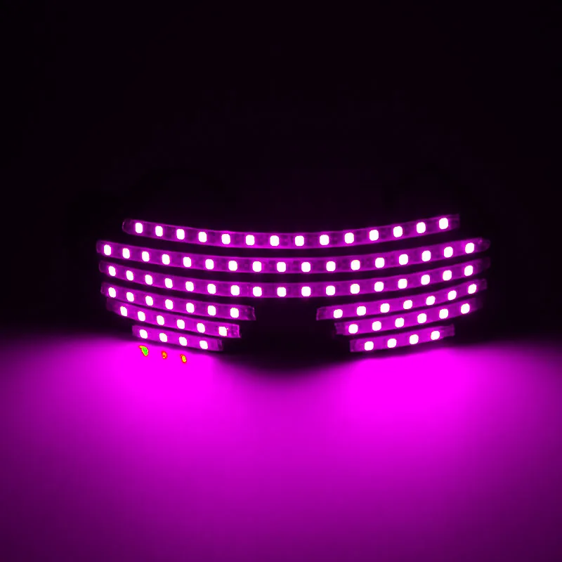 Halloween Electronic Luminous Glasses Novelty DJ show glowing glasses Led light up Glasses cosplay dance performance props