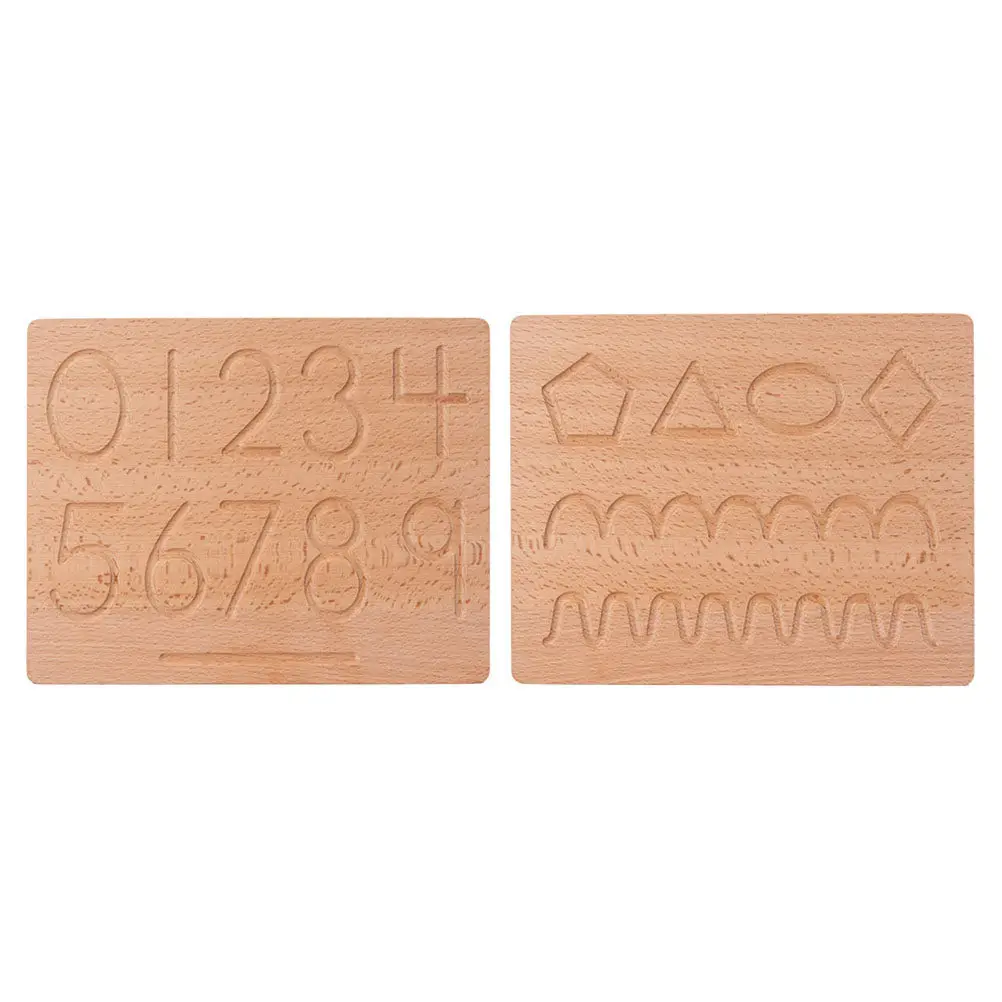 

1Set Number Tracing Board Wooden Number Recognition Game for Kids Learning Spelling and Writing Skills Early Educational