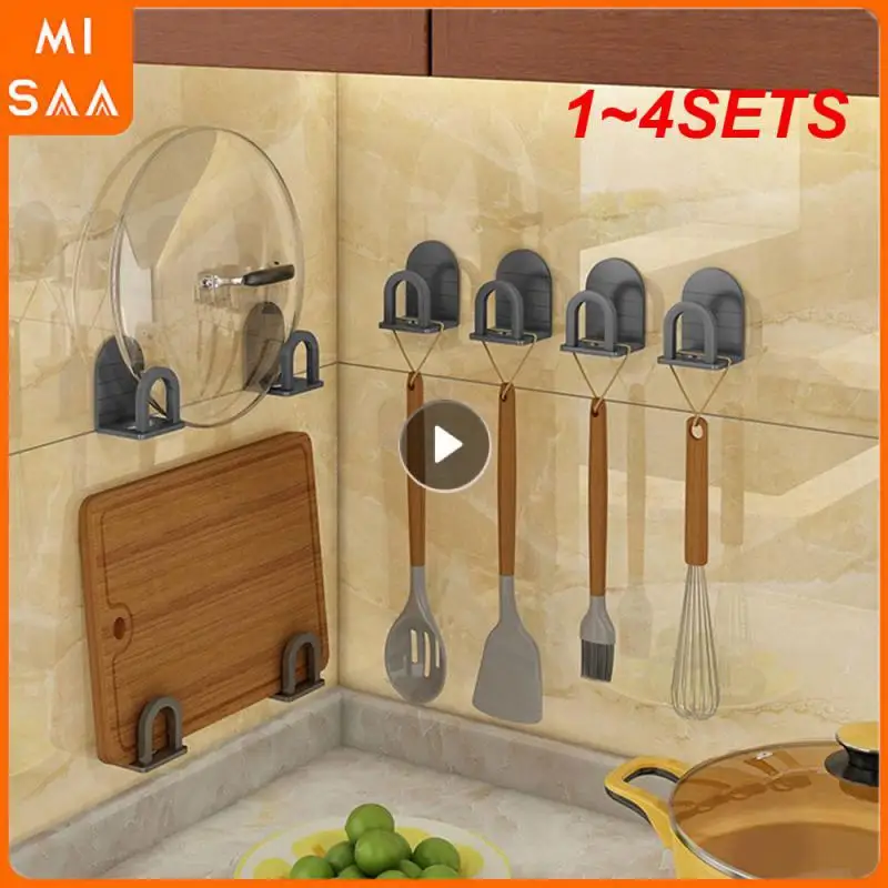 1~4SETS Rack Sink Easy To Install Wide Application Range Stain Resistant And Heat Resistant Sponge Hanger