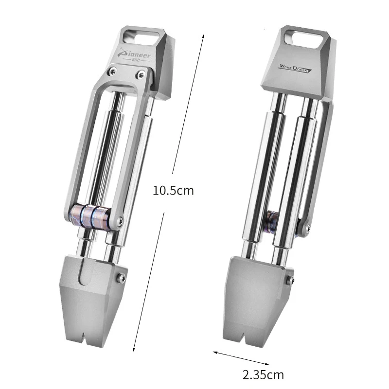 Titanium Alloy Emergency Self-defense Pry Bar Outdoor Portable EDC Small Tool