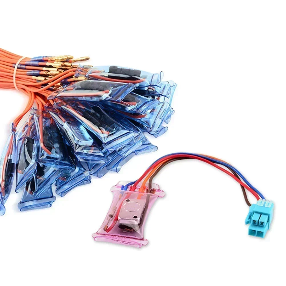 4 Wire Refrigerator Defrost Thermostat Bimetallic Replacement 7 Degrees Temperature Regulation Part for Frost Prevention