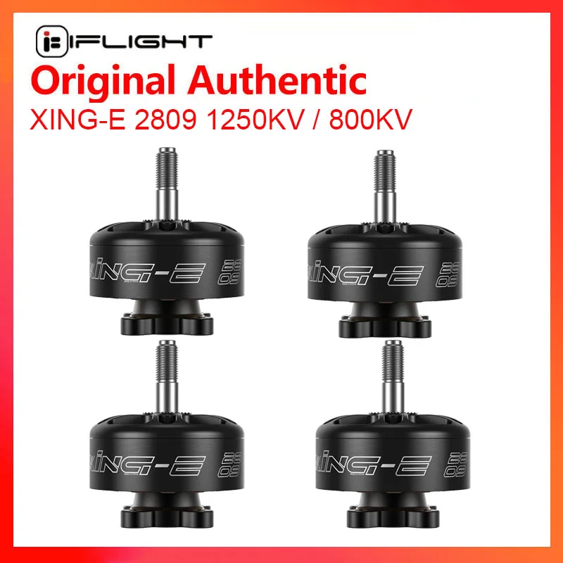 

IFlight XING-E 2809 1250KV / 800KV 4-6S двигатель FPV с стальным валом 5 мм для FPV