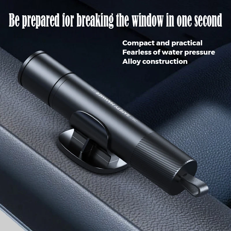 

Car Window Breaker, Car Safe Hammer Glass Breaker Escape Tool One Second Seatbelt Cutter Life-Saving Emergency Safety Tool