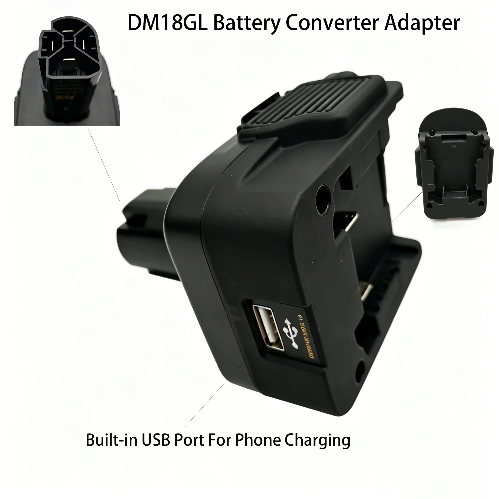 Adapter DM18GL BPS18GL for DeWalt for Porter-Cable for Stanley for Milwaukee for Black Decker 18V 20V Battery For Craftsman Tool