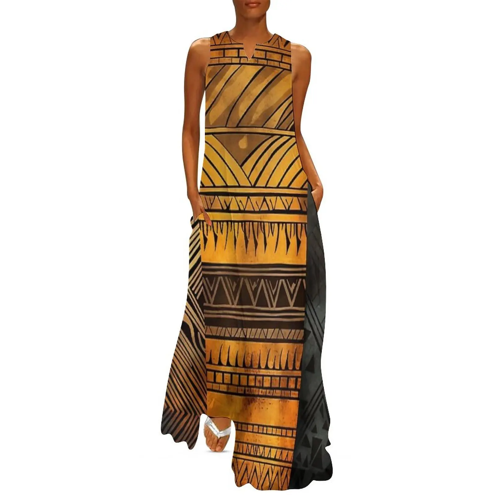 

African Inspirations: Patterns and Art of Colors Long Dress Woman fashion Party dresses Clothing female