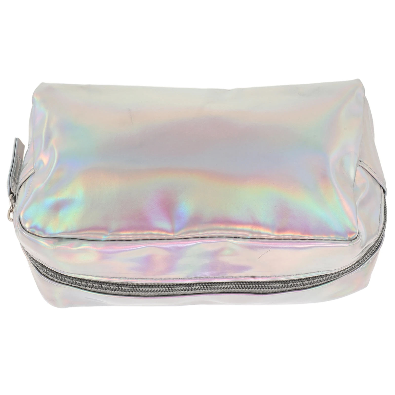 

1pc Large Size Transparent Tpu Makeup Storage Bag High Capacity Organizer Colorful Design Portable Wash Pouch For Home