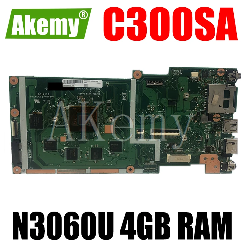 

For ASUS HighPerformance Mainboard C300SA Laptop Motherboard C300 C300S CPU N3050 N3060 N3150 N3160 2GB 4GB RAM 100% Tested