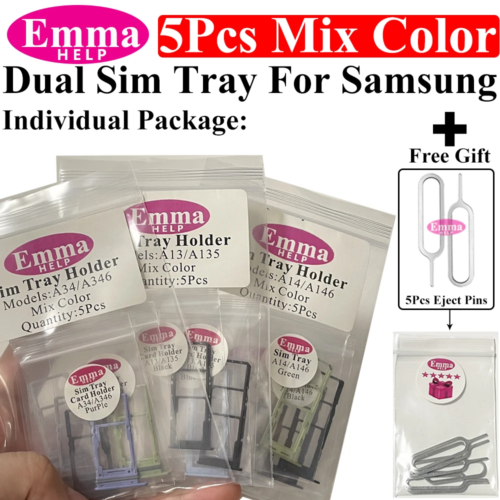 5 Stück SIM-Karten adapter Schublade für Samsung SIM-Kartenleser Halter SIM-Karten fach Halter Steckplatz a01 a02s a03s a04s a05s a10s a20s a21s