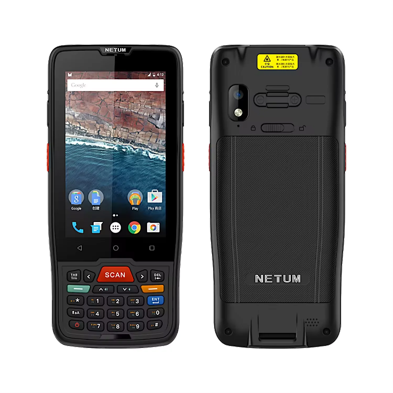 Moby M71 Android Data Collector With Digital Keyboard Android 9.0 Industrial PDA Handheld Mobile Computer For Stock Management