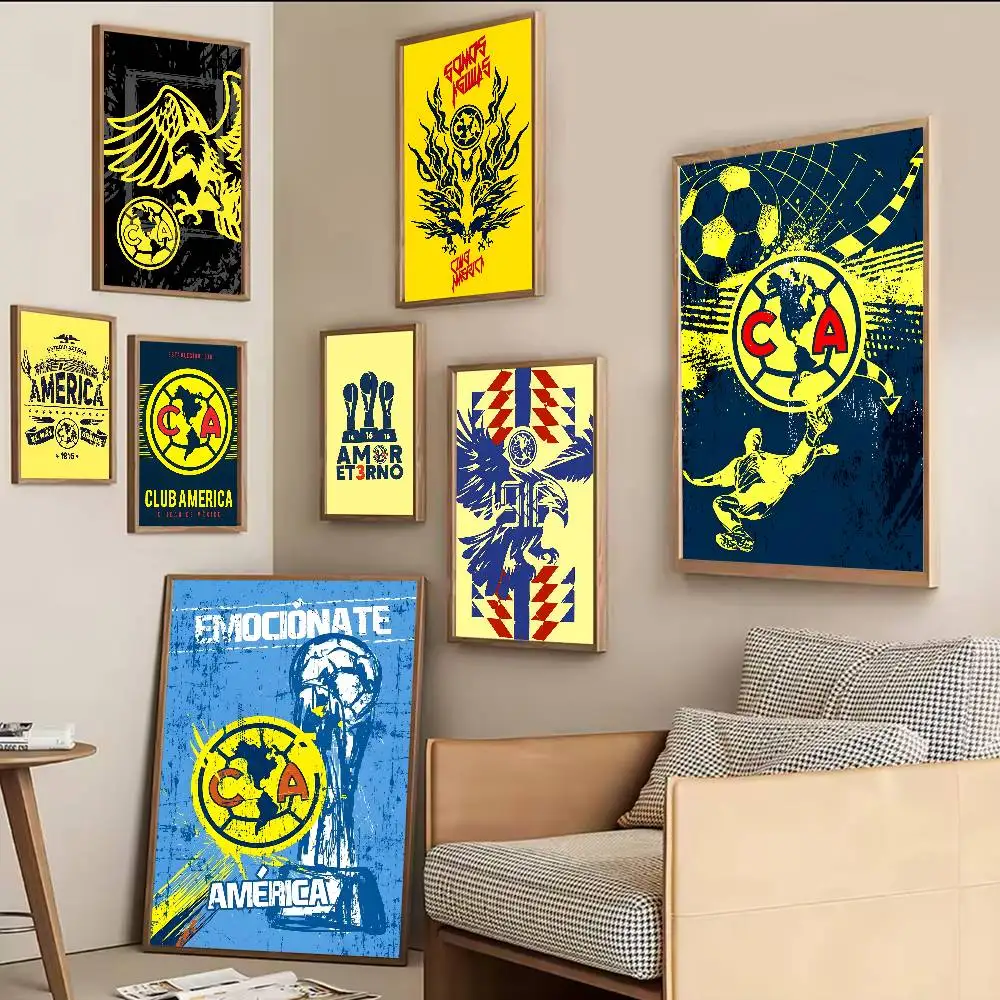 Football Team Club A-America Anime Posters Sticky HD Quality Wall Art Retro Posters for Home Kawaii Room Decor