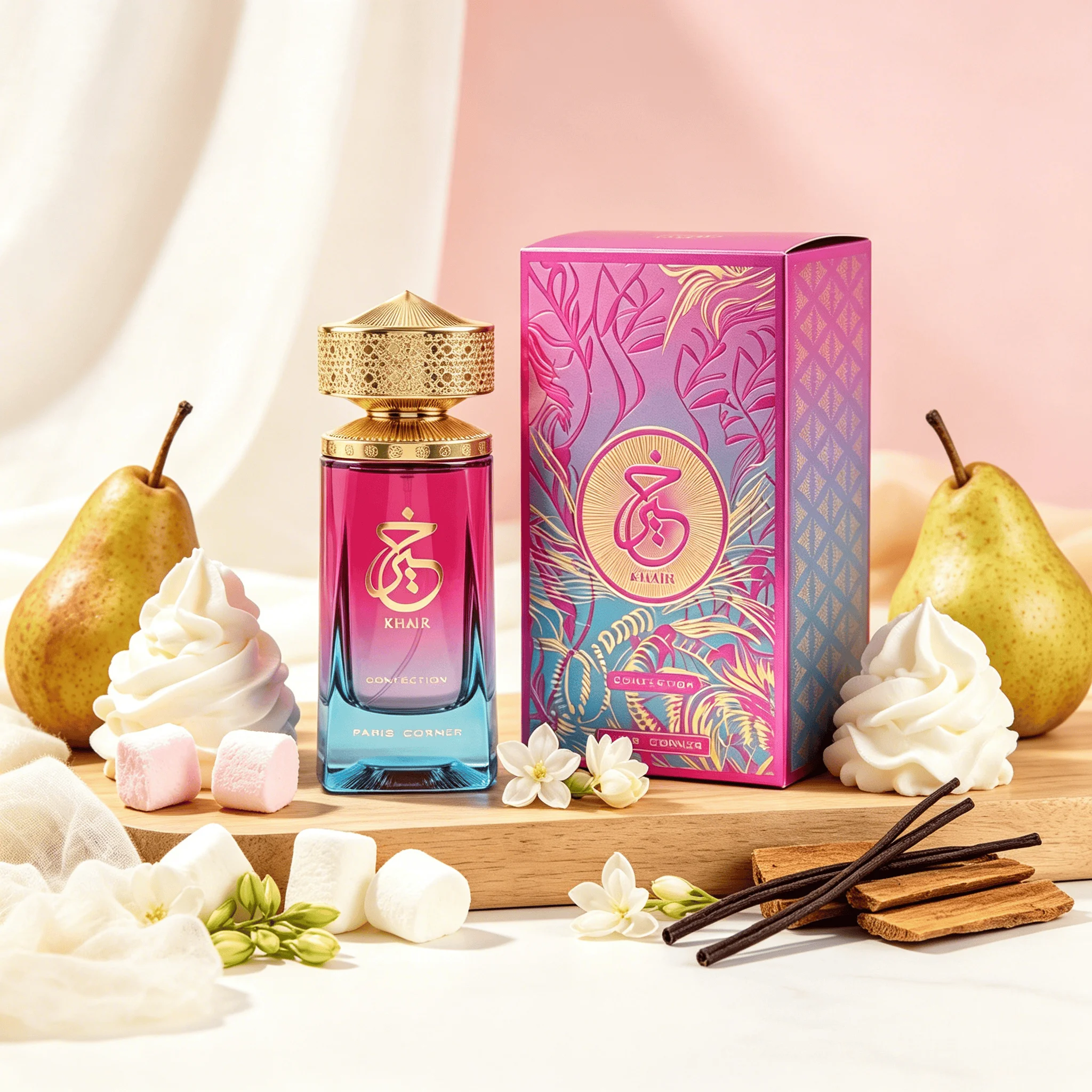 Paris Corner | Khair Confection Eau de Parfum 3.4 Fl Oz | Sweet Candy Scent Perfume for Men & Women | Indulge in Luscious Pear, Whipped Cream, Jasmine & Vanilla Notes Visit the Paris Corner Store deodorant