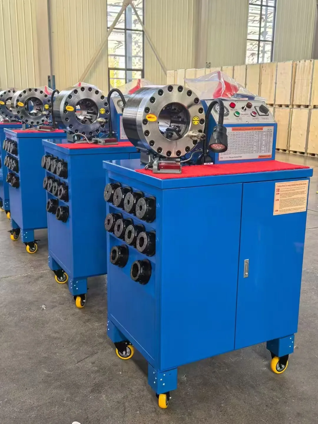 hydraulic rubber hose locking machine, new state, micro oil pipe clamp, pressure machine, core component, bearing, engine
