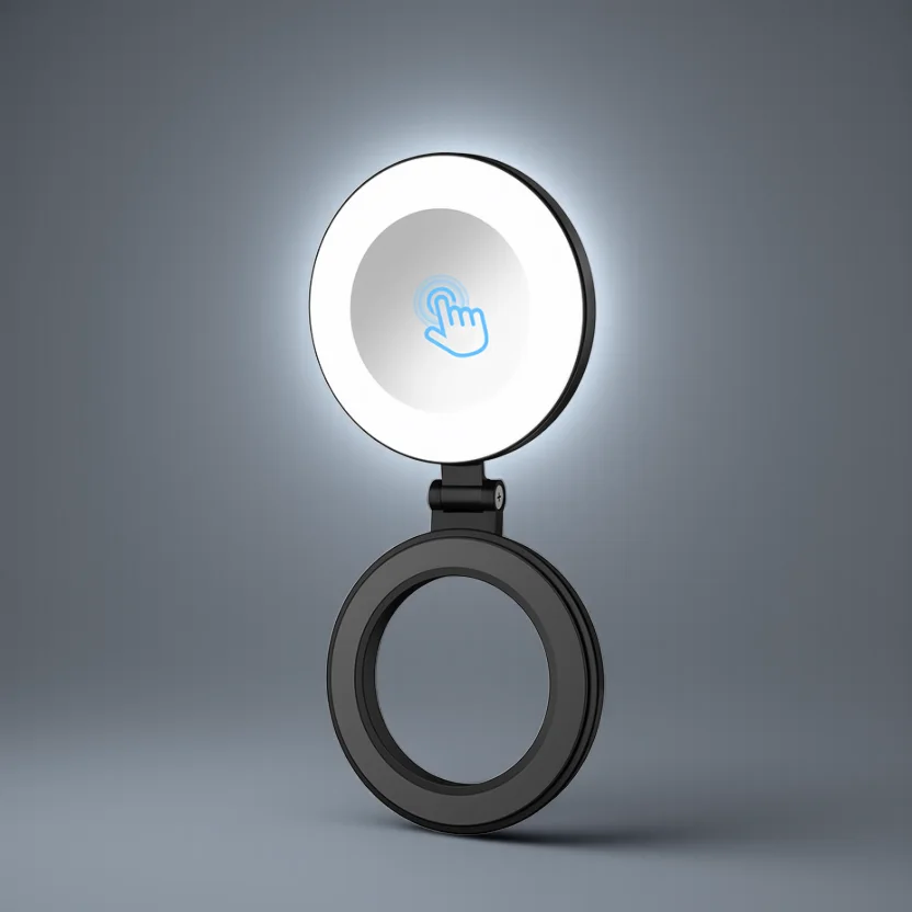 Clip-On Phone LED Light with Mirror product image