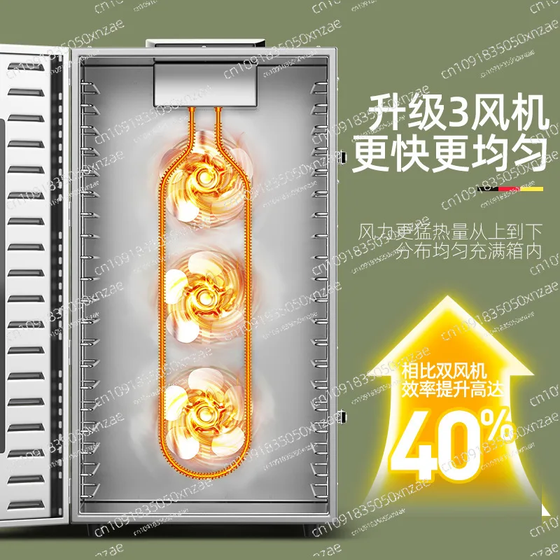 Commercial Food Fruit Air Dryer, Multifunctional Dehydrator for Fruit Mushroom Fish Shrimp Food Processing