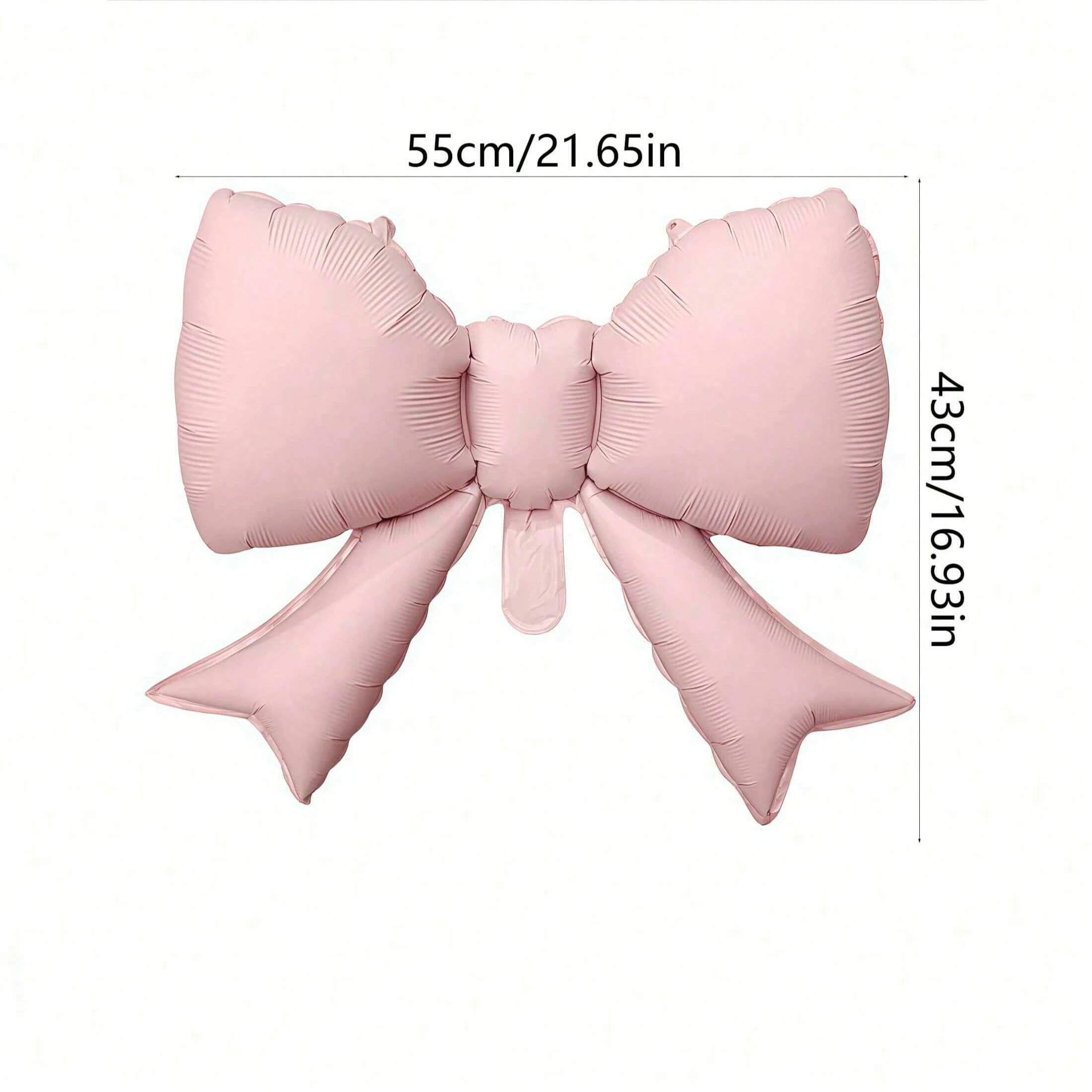 3 szt./1 szt. Balon z folii aluminiowej 3D w kształcie kokardki, matowego serca i misia, odpowiedni do dekoracji na przyjęcie urodzinowe, Walentynki, baby shower.