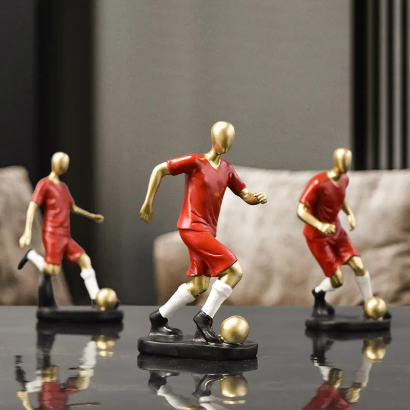 

Mini Creative Soccer Player Resin Ornamentshome Decoration Figurines, Anime, Sports, Games, European Championships, Gifts