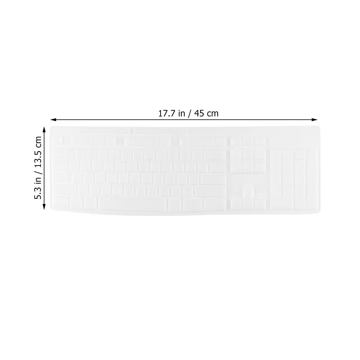 Capa de teclado de silicone protetora super fina capa transparente para teclados de computador