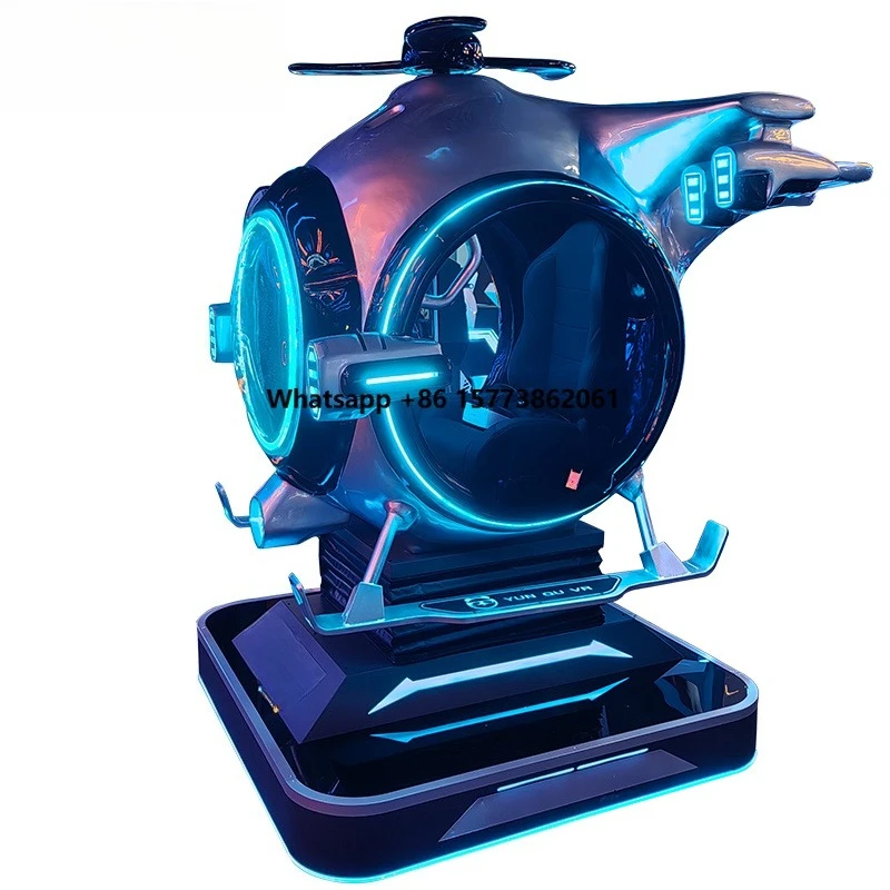Helicopter Shooting Simulator Flight Cockpit Aircraft Teaching and Training Simulator VR Game Machine Motion 9D Flight Simulator