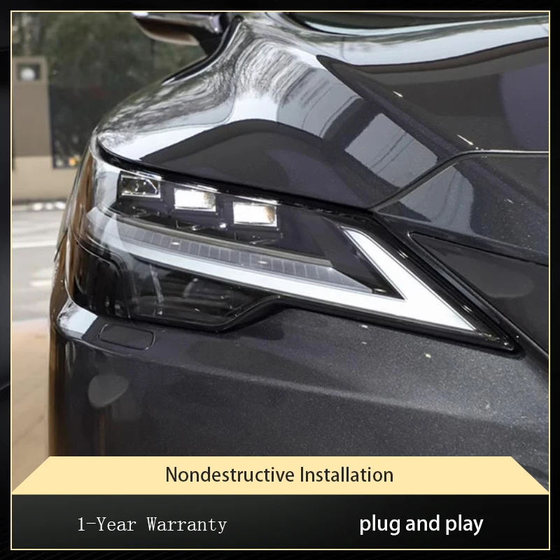 تشغيل ضوء السيارات ل 2023 سيارات 12 فولت لكزس RX350 المصباح LED Drl عالية تكوين ضوء النهار تحول الملحقات أدوات المصباح الأمامي