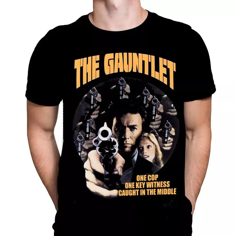 

THE GAUNTLET - 70'S ACTION MOVIE POSTER ART - T-SHIRT / CLASSIC C EASTWOOD