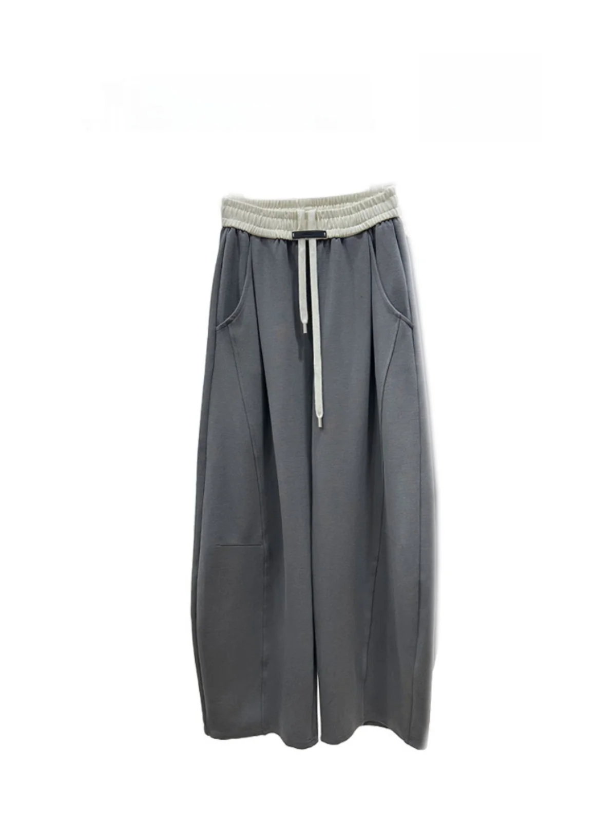 

Fall 2024 Women's Slim Straight Banana Pants High Waist Long Trousers American Retro Color Blo Wide Leg Sports Sle