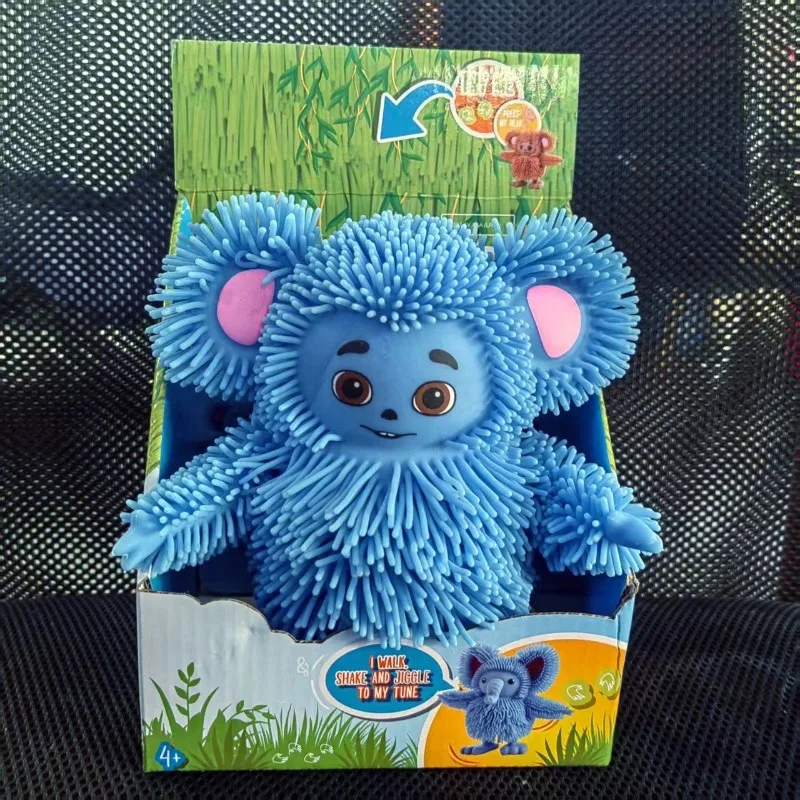 Creative Electric Toys Cute Elephant Monkey Dancing Dolls Toy Children Vocal Walking Toys Game Funny Girl Kids Birthday Gift