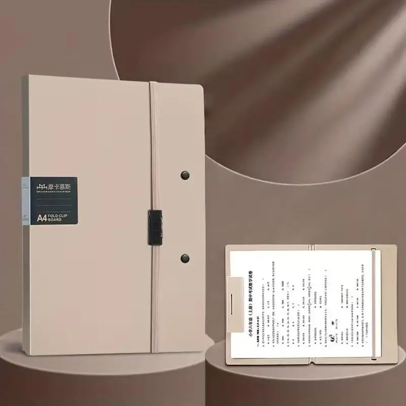 

A4 Folding Clipboard Folder Portable Document Organizer Letter Size Clipboard Pad Holder for Paper Forms