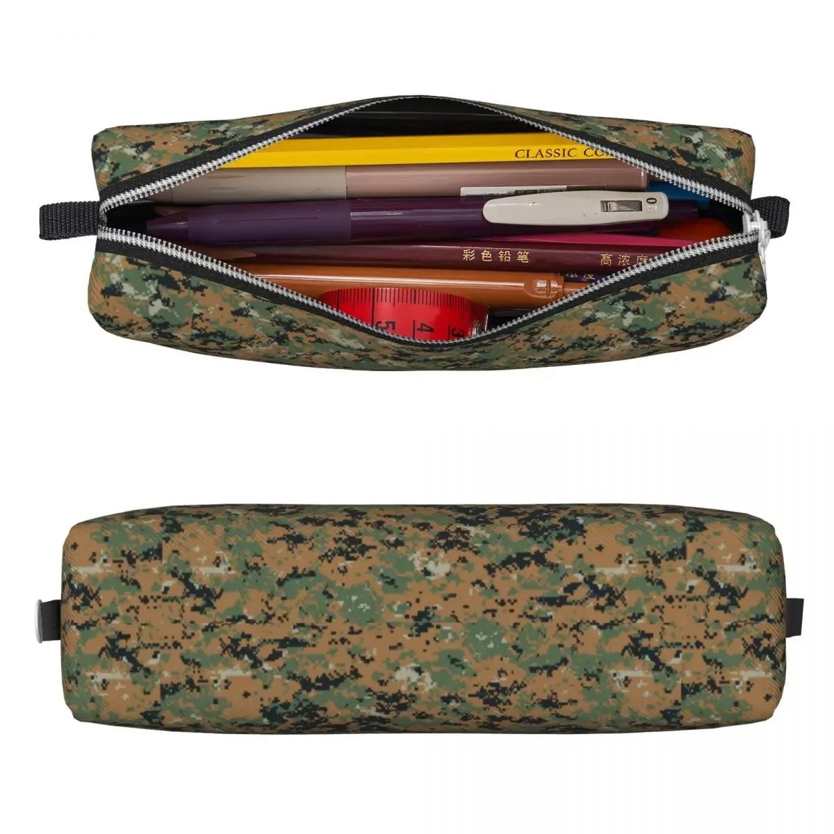 Marpat Woodland Camouflage Pencil Cases Army Camo Pencilcases Pen Box Large Storage Bags Students School Cosmetic Accessories