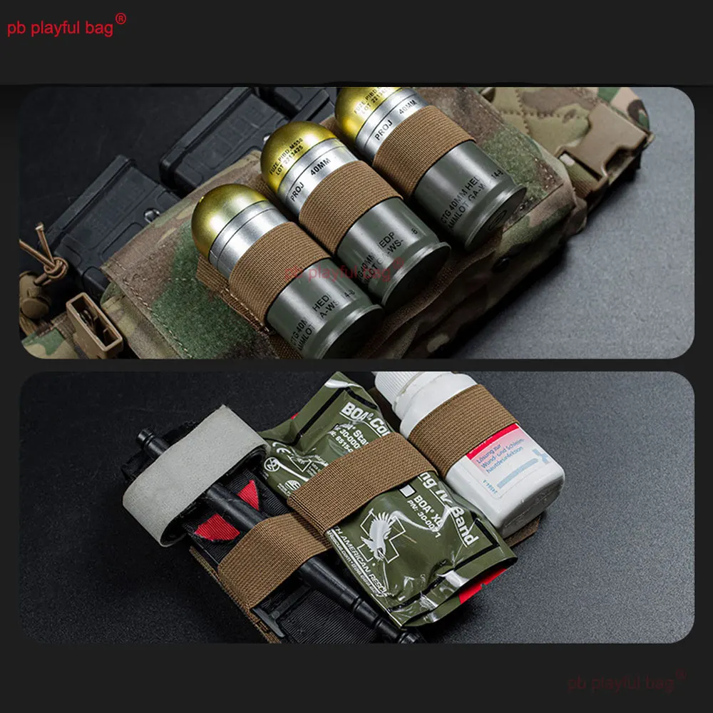 Tactical Vest MK4 Chest Hanging Bag Elastic Storage Tool Partition Outdoor Sports Equipment 40mm Toy Accessories QG562