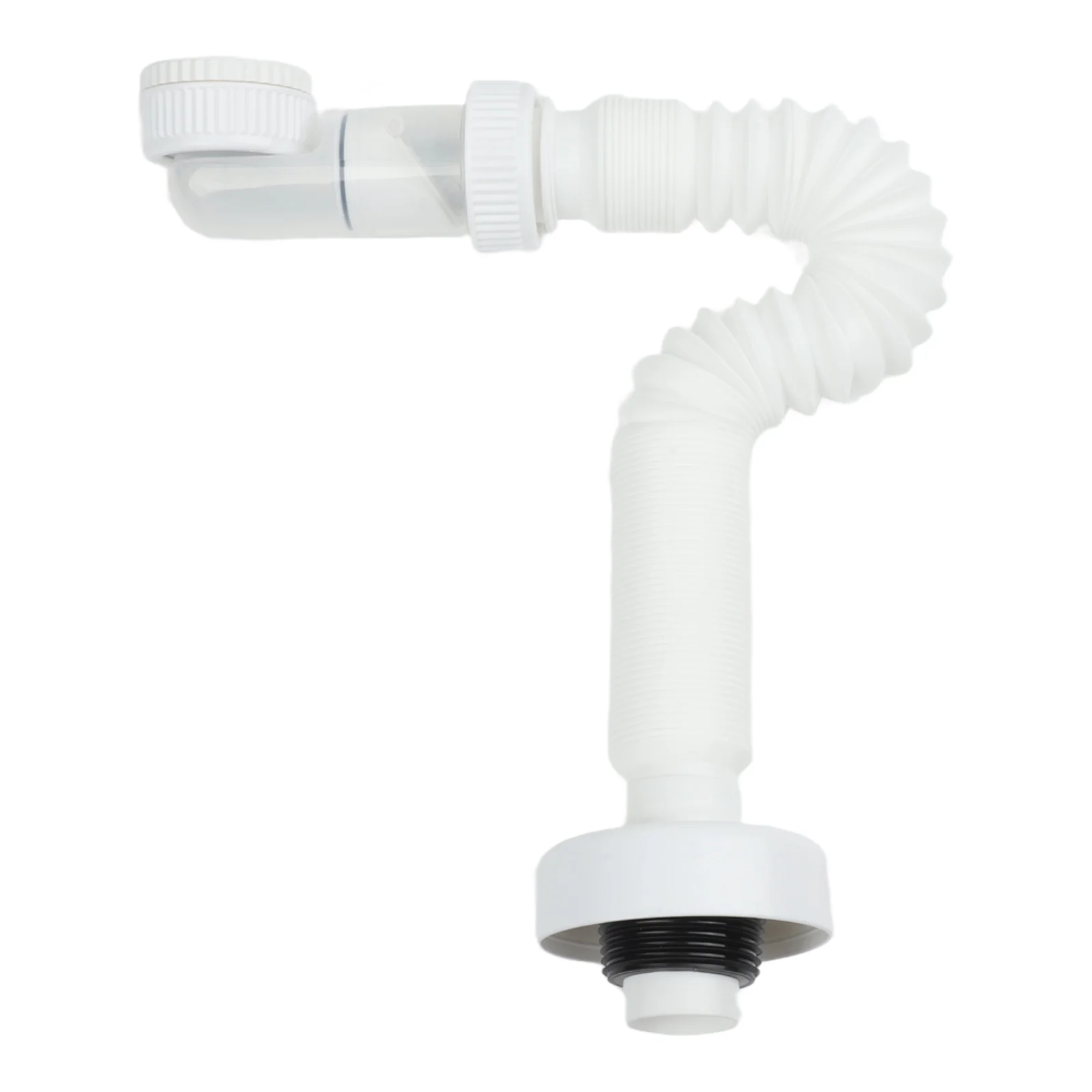 Flexible Drain Hose Siphon for G1 1/4 Waste Pipes with Adjustable and Space Saving Design for Easy Plumbing Integration