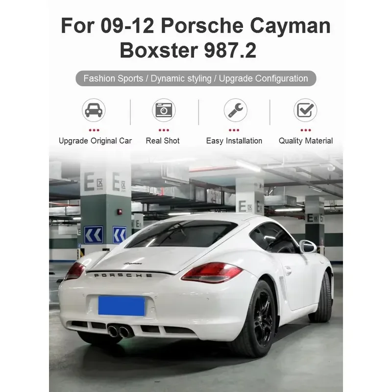 Hot Sale Car Stainless Steel Silver Exhaust Tail Pipe Muffler Tips Exhaust Tips Exhaust Pipes for 2009-2026 Cayman Boxster