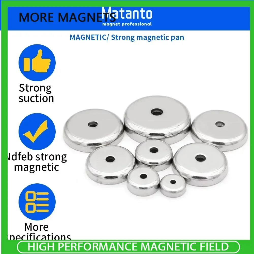 

Strong Neodymium Round Base Cup Magnet Rare Earth Magnets with Countersunk Hole and Promption Stainless Screws for Craft Office