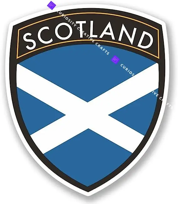 

Scotland Flag Map National Emblem PVC Creative Car Stickers for Car Bicycle Window Motorcycle Decoration Accessories