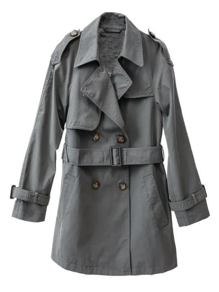 Imagem -06 - Blusão para Mulheres Versátil 2023 Primavera Outono Nova Moda Vestuário Coreano Jaqueta Trench Coat para Mulheres Oversize Mulheres Cabolsa